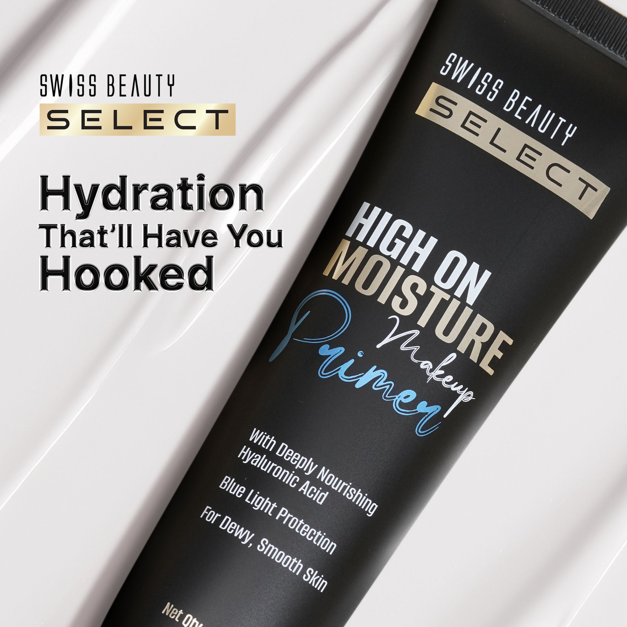 Swiss Beauty Select High On Moisture Makeup Primer Enriched With Glycerin & Hyaluronic Acid - Distacart