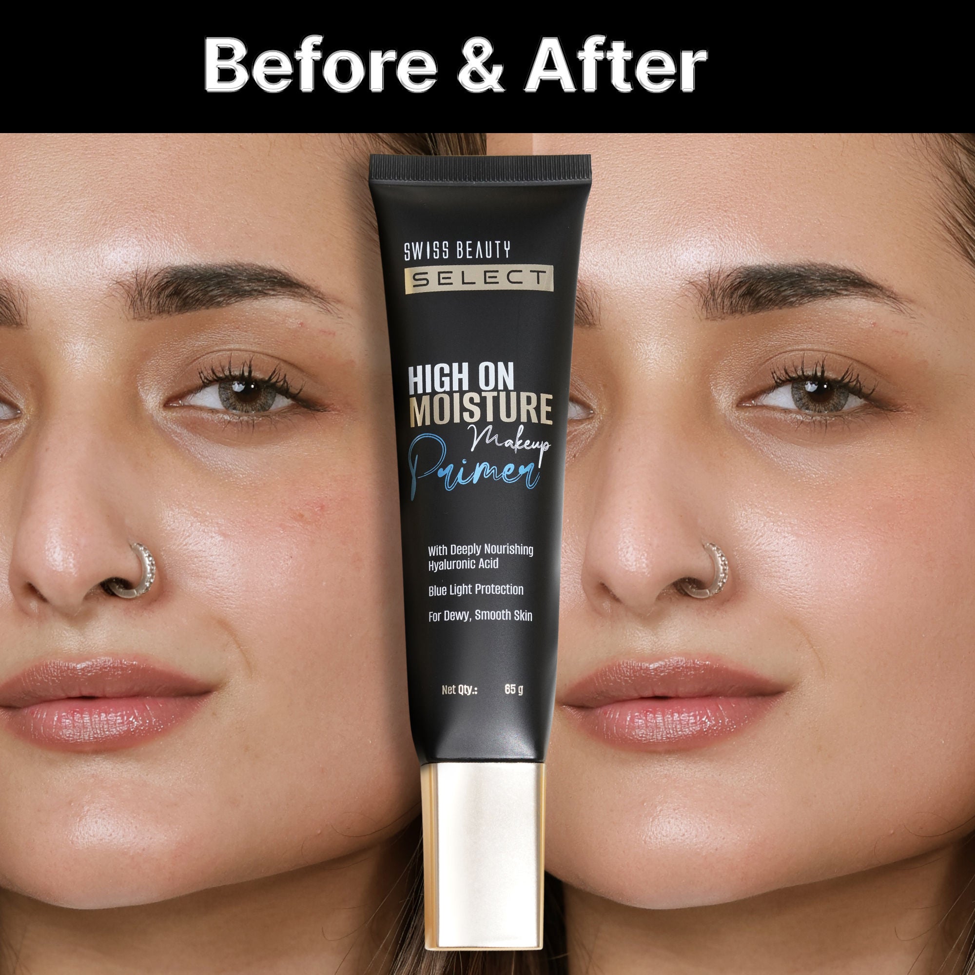 Swiss Beauty Select High On Moisture Makeup Primer Enriched With Glycerin & Hyaluronic Acid - Distacart
