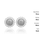 Thumbnail for New Stylish Oxidized Gold-Polished Gold Studs Earrings for Womens by House of Ree - Distacart