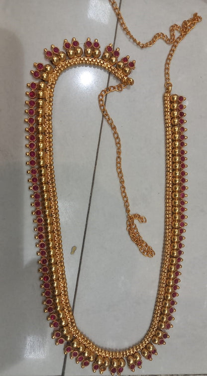 Elite Trading Golden Sari/Dress Red Belt - Distacart
