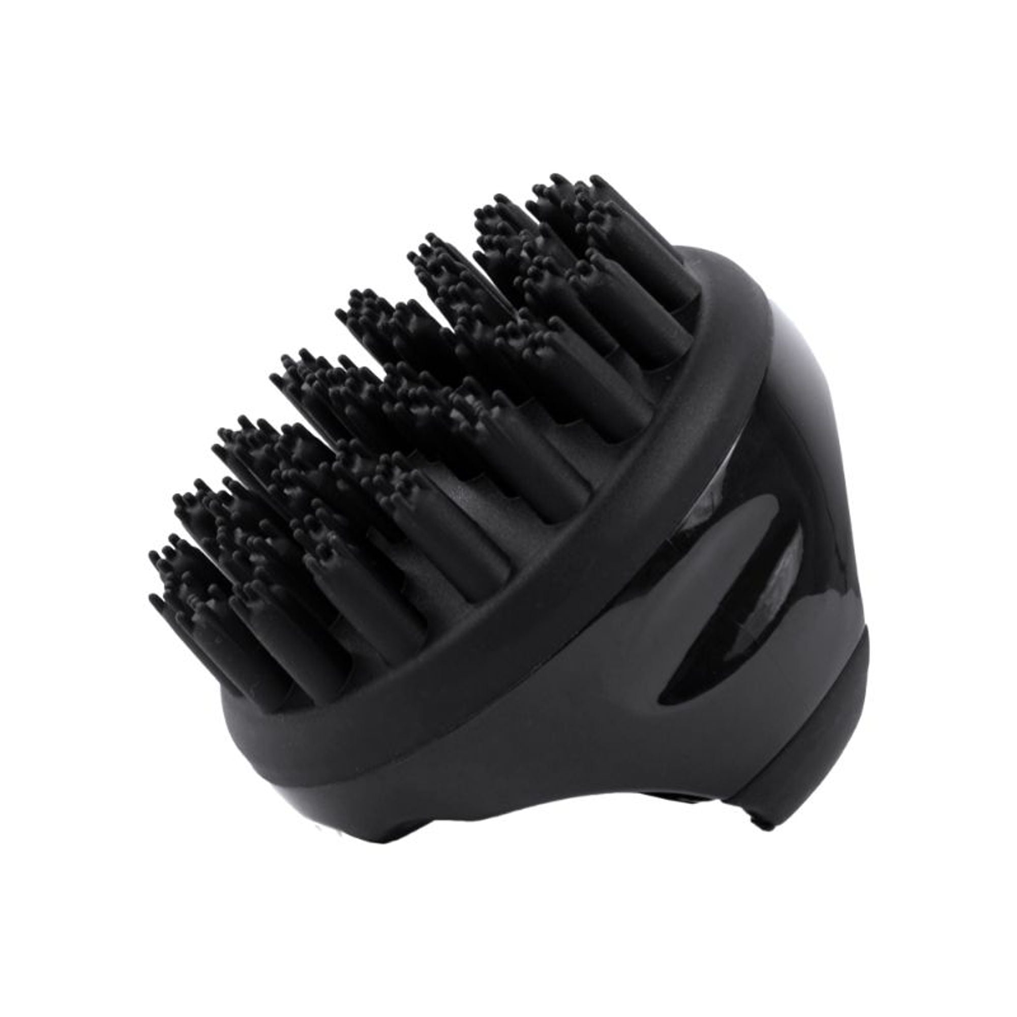 Scalppie Pro Silicon Hair Scalp Massager & Shampoo Brush Scrub - Hair Growth & Anti Dandruff - Black - Dista