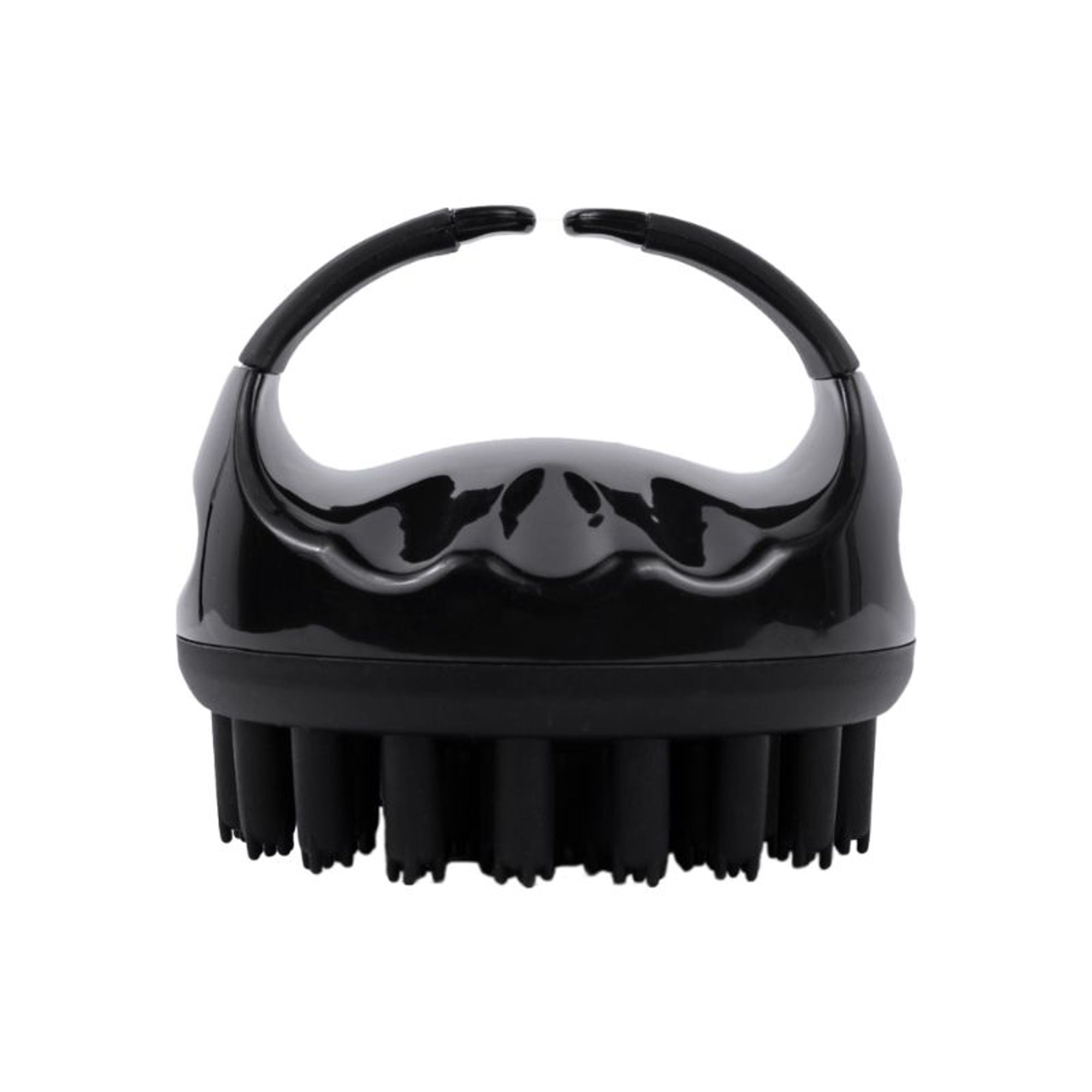 Scalppie Pro Silicon Hair Scalp Massager & Shampoo Brush Scrub - Hair Growth & Anti Dandruff - Black - Dista