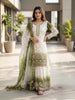 Anaita Mehendi&White Georgette Readymade Suit with Embroidery & Sequence Work - Dista