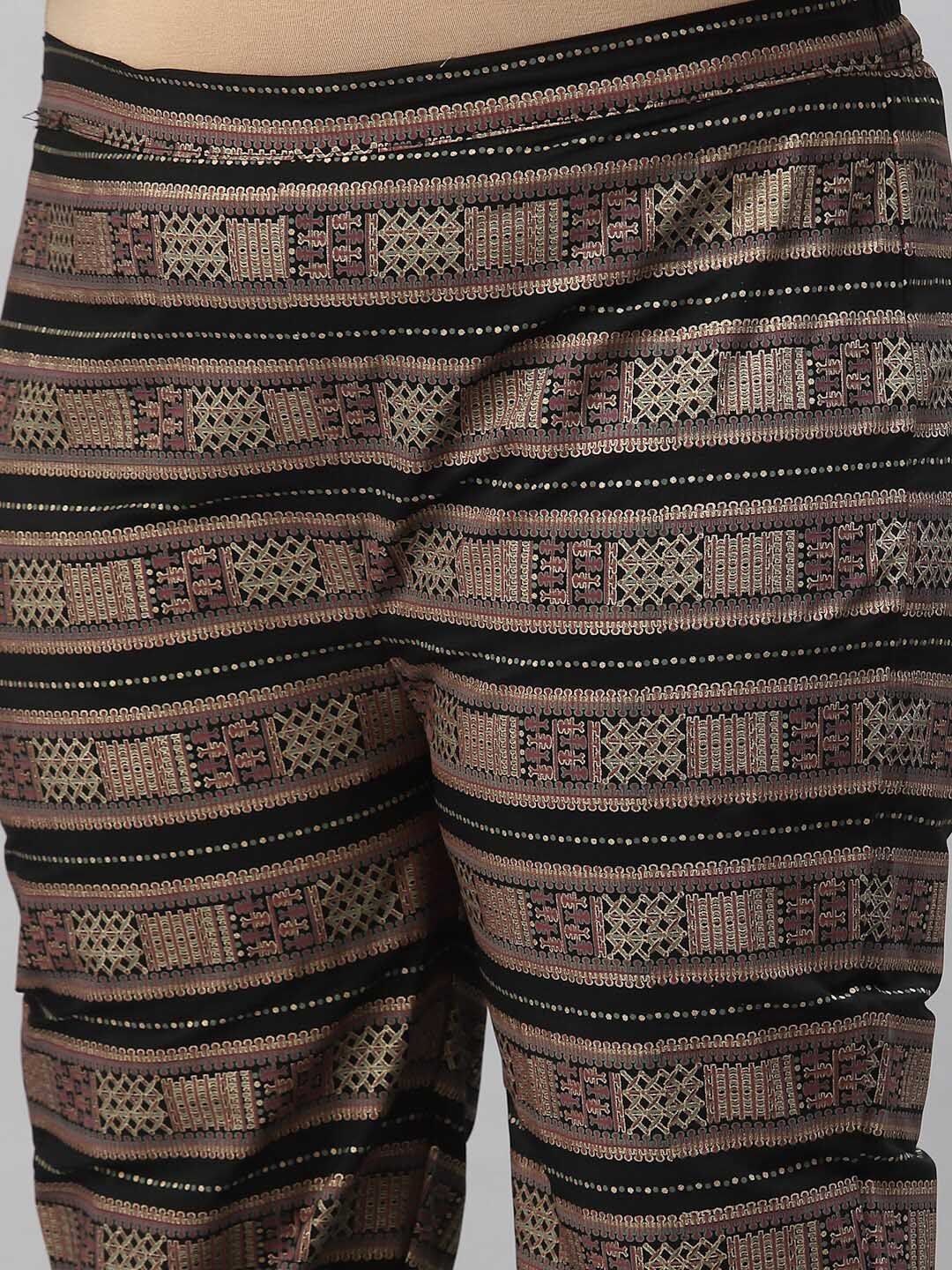 Sztori Plus Size Ethnic Motifs Printed Regular Kurta with Trousers