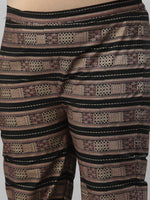 Thumbnail for Sztori Plus Size Ethnic Motifs Printed Regular Kurta with Trousers