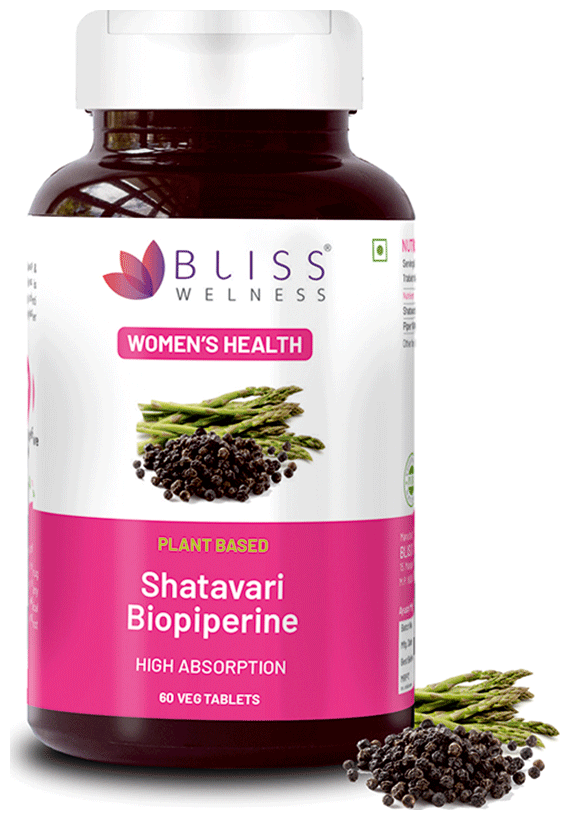 bliss welness womens wellness shatavari biopiperine veg tablet