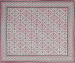 Thumbnail for Pink Ethnic Motifs Cotton 200TC King Bedsheet With 2 Zipper Pillow Covers - King Size by House of Ree - Distacart
