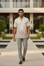 Thumbnail for Meadow — Floral Embroidered Linen Shirt by Hilo Design - Dista
