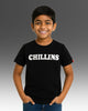 Chilins Round Neck Printed Cotton Tshirt- Black - Distacart