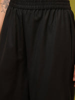Thumbnail for Vishudh Black Round Neck Floral Regular Straight Kurta with Palazzos & With Dupatta