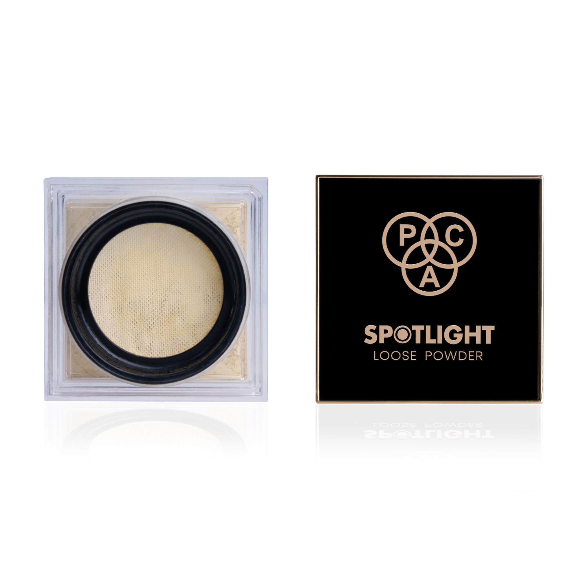 PAC Studio Spotlight Loose Powder with Pizza Puffa Black (Small) - Distacart