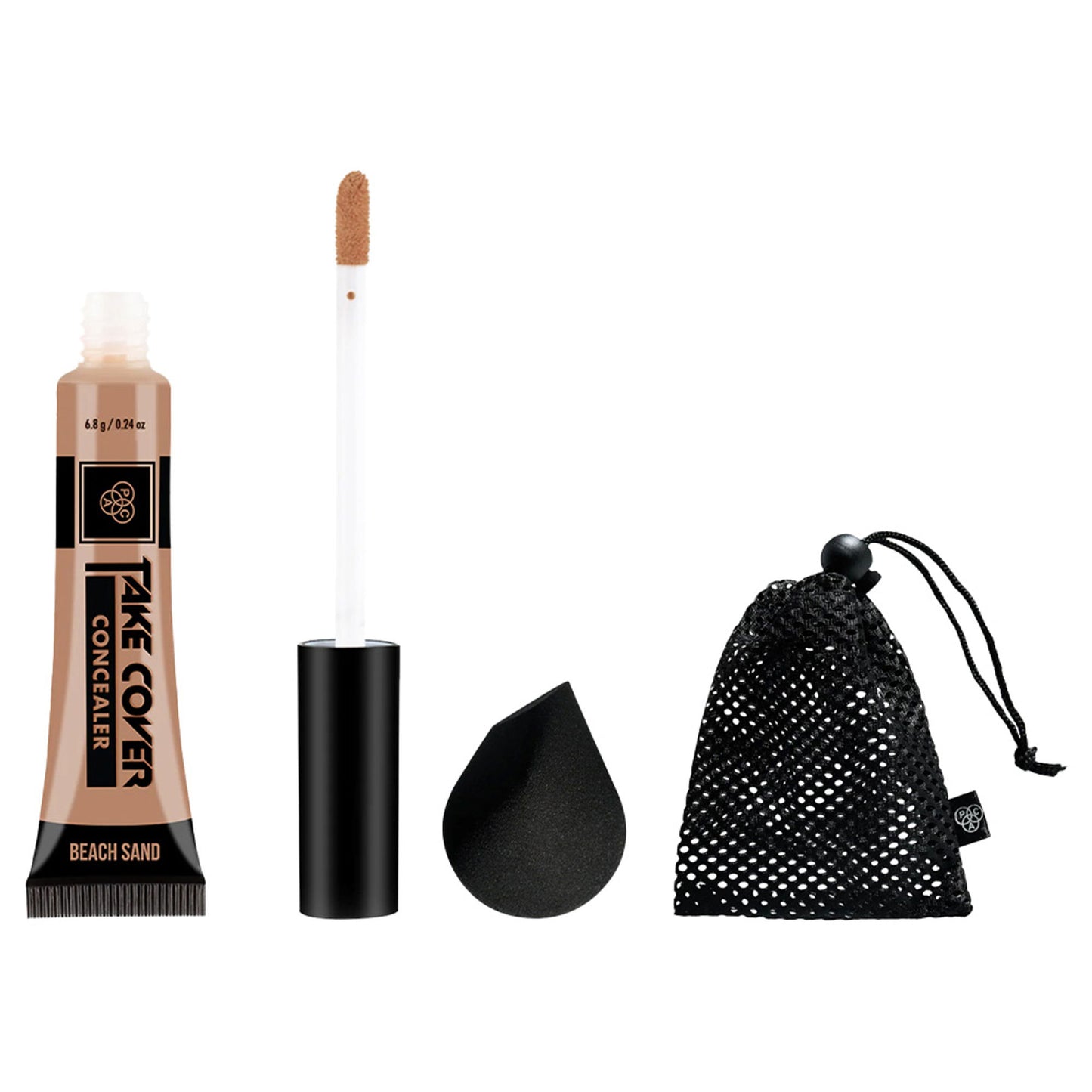 PAC Studio Take Cover Concealer with Aeroblend Makeup Blender - Distacart
