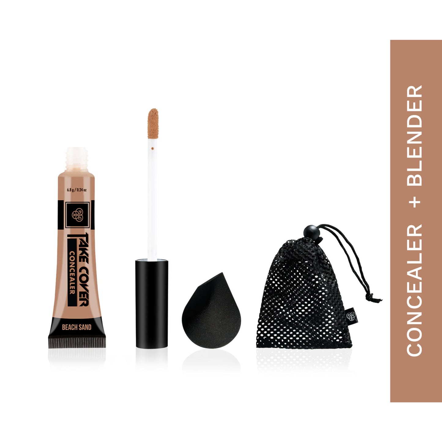 PAC Take Cover Concealer with Aeroblend Makeup Blender