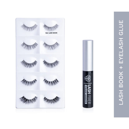 PAC Lash Book Season 1 with Eyelash Glue - Black