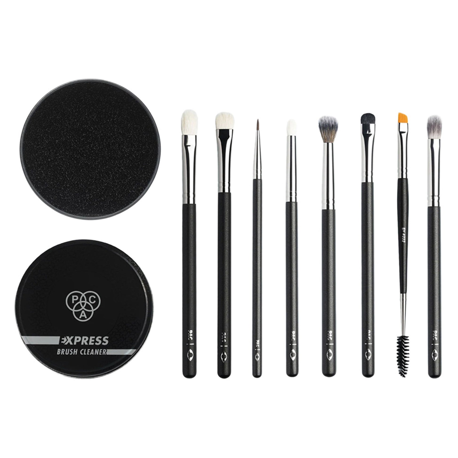 PAC Studio Eye Series Brush Set (8 Brushes) with Cleaner Combo - Distacart