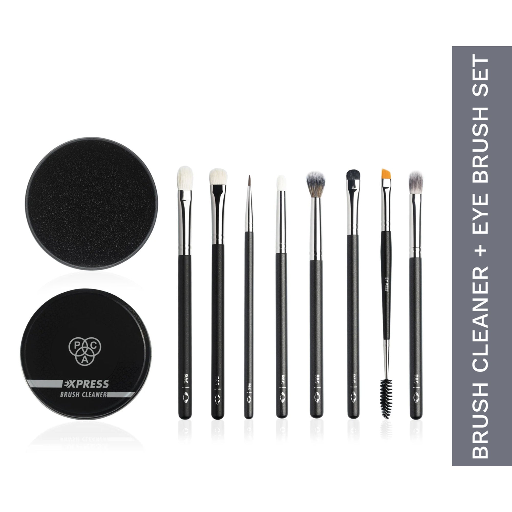 PAC Eye Series Brush Set (8 Brushes) with Cleaner Combo