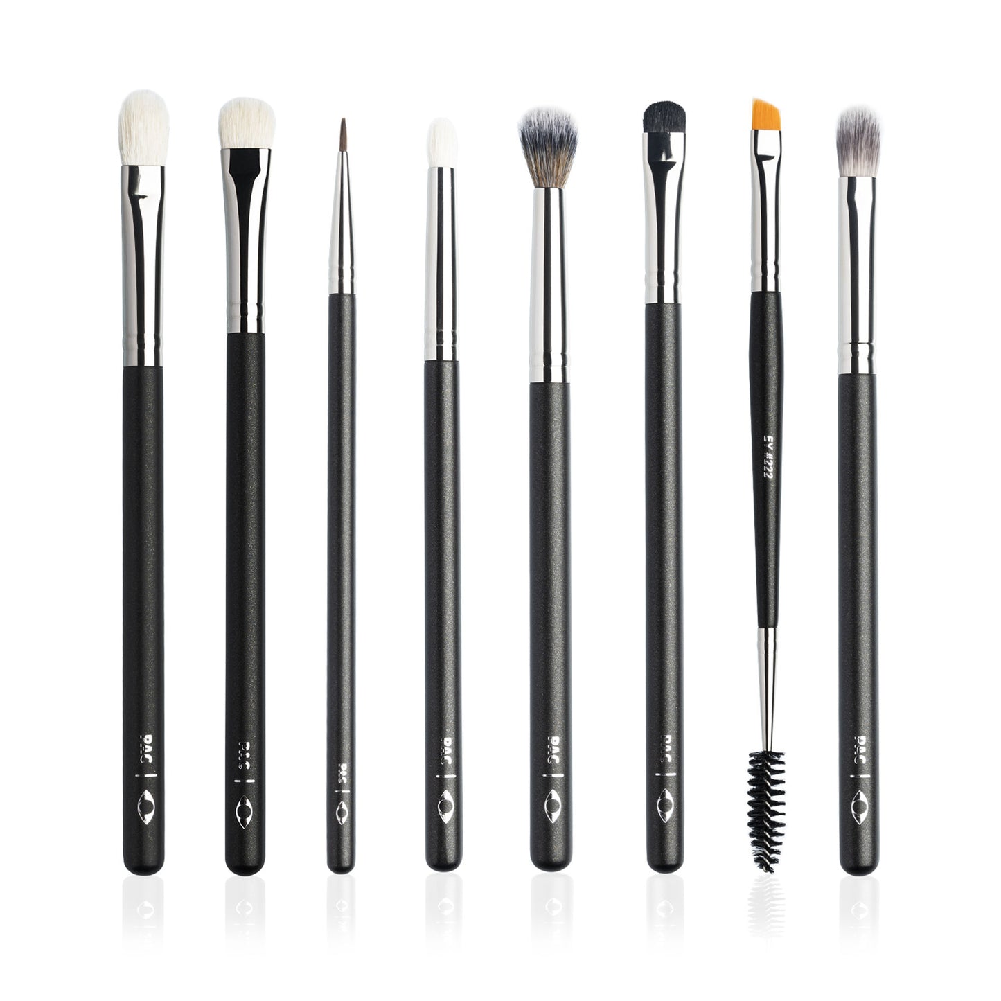 PAC Studio Eye Series Brush Set (8 Brushes) with Cleaner Combo - Distacart
