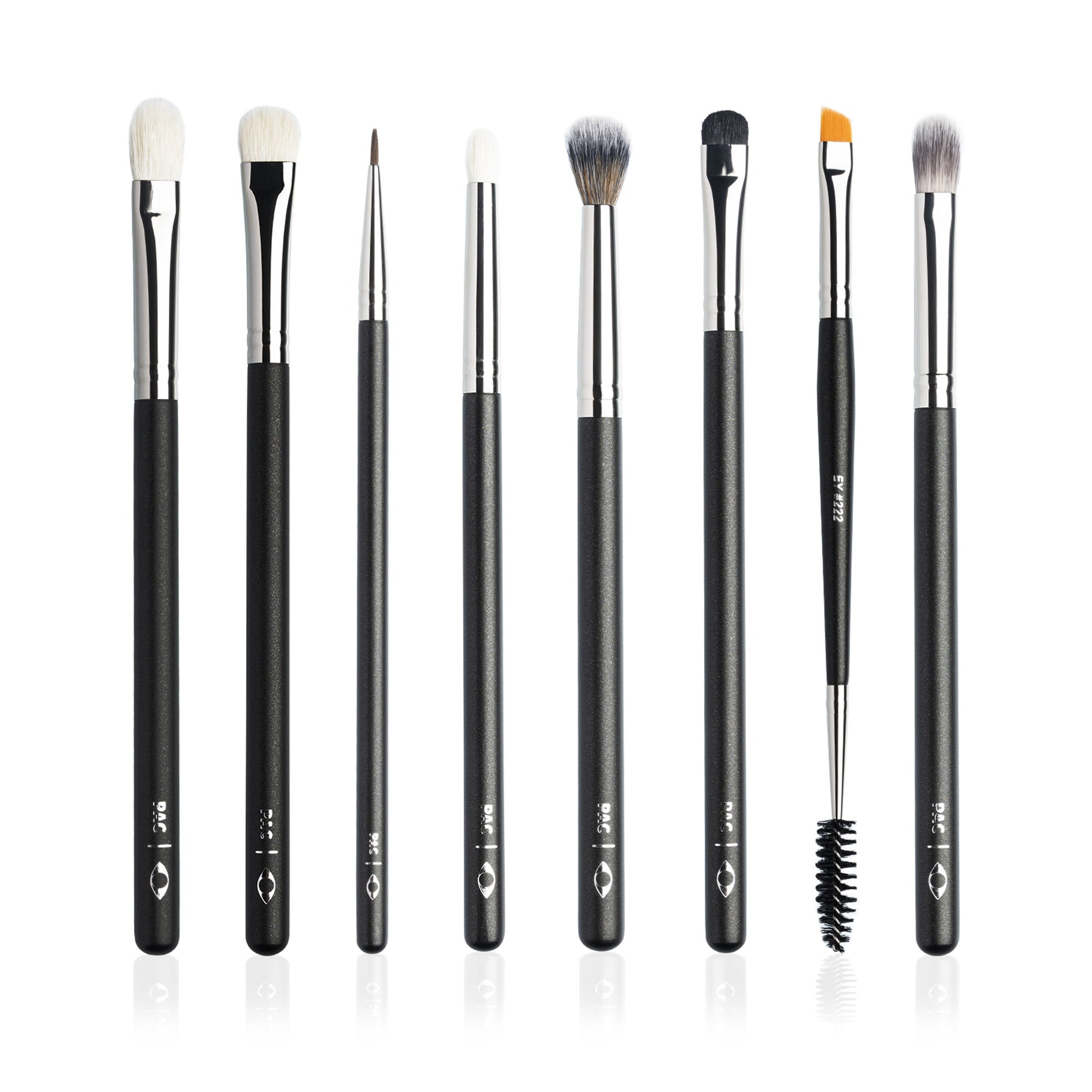 PAC Studio Eye Series Brush Set (8 Brushes) with Cleaner Combo - Distacart