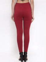 Thumbnail for TAG 7 Women Pack Of 2 Solid Churidar-Length Leggings - Distacart