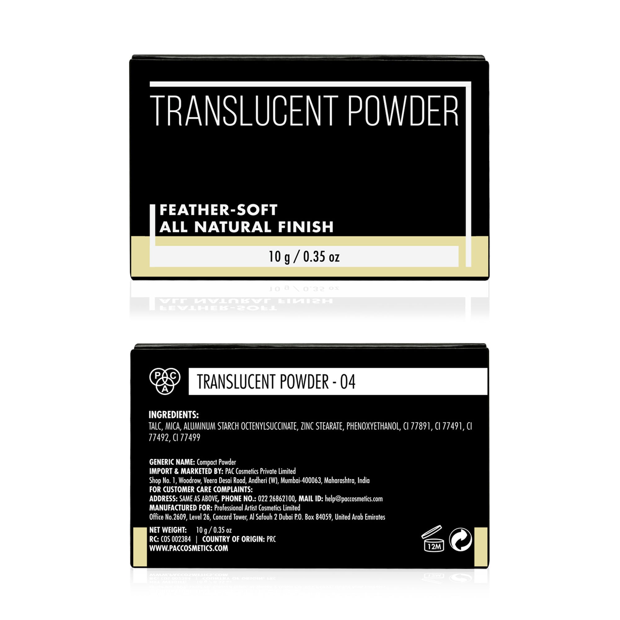 PAC Studio Translucent Powder - 04 - Distacart