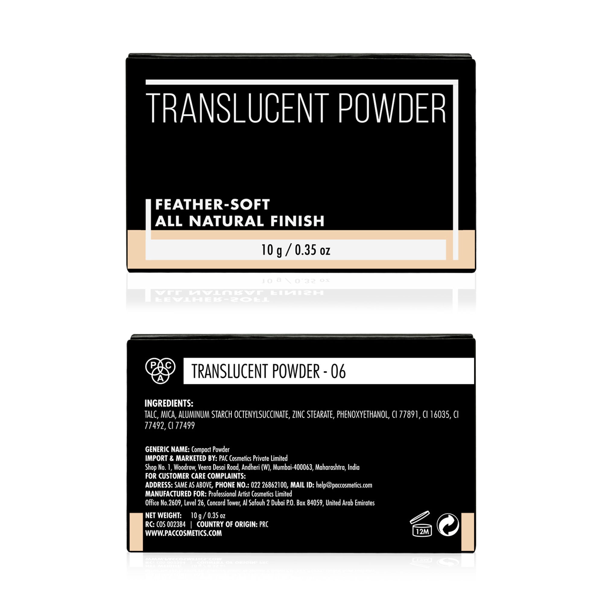 PAC Studio Translucent Powder - 06 - Distacart