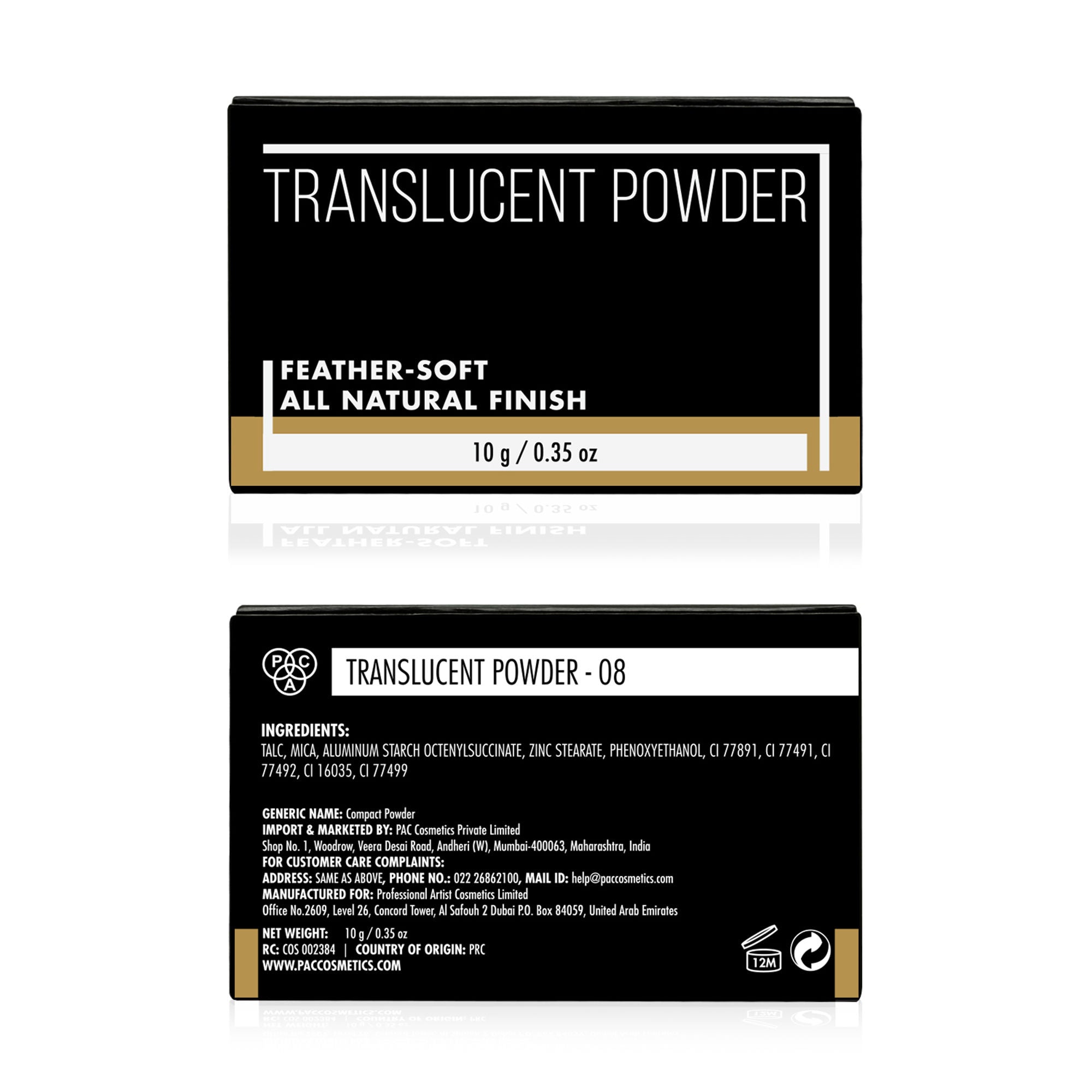 PAC Studio Translucent Powder - 08 - Distacart
