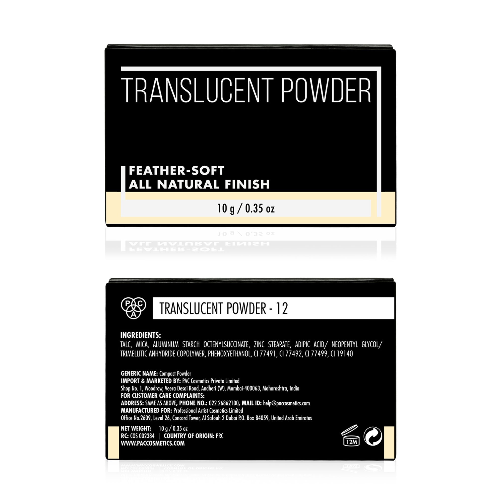 PAC Studio Translucent Powder - 12 - Distacart