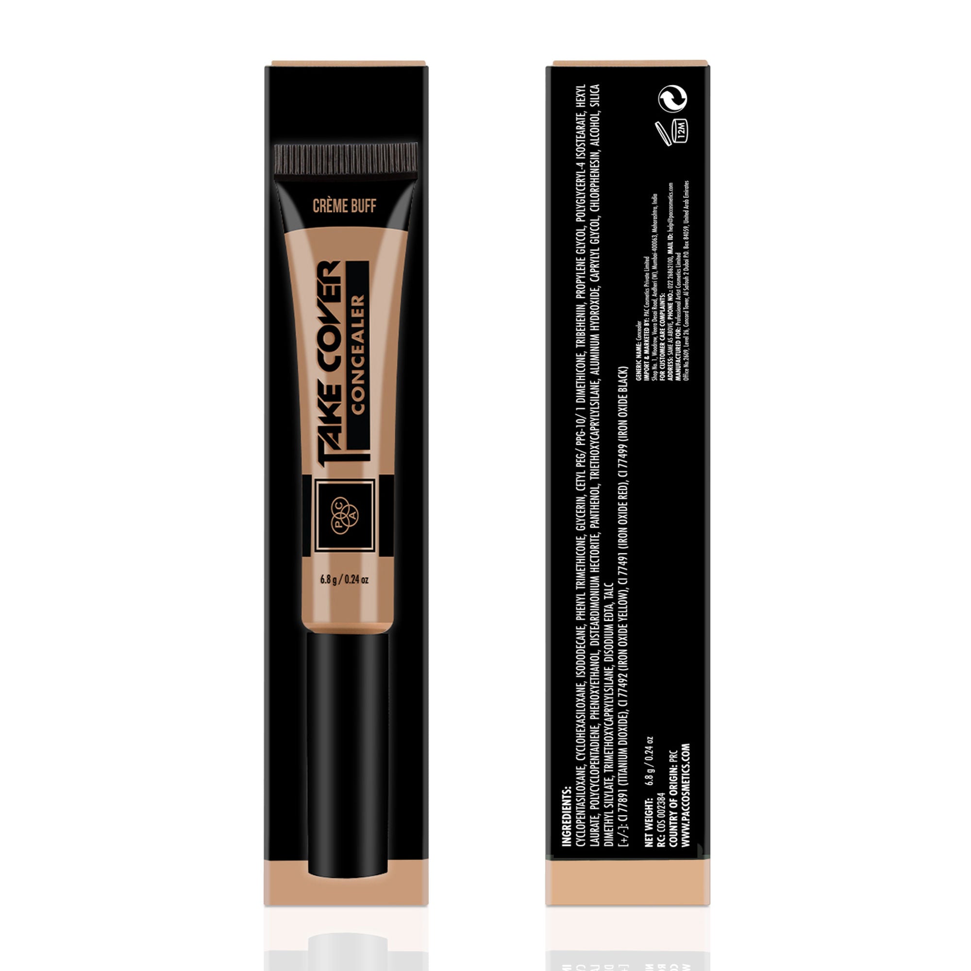 PAC Studio Take Cover Concealer - 04 Creme Buff - Distacart