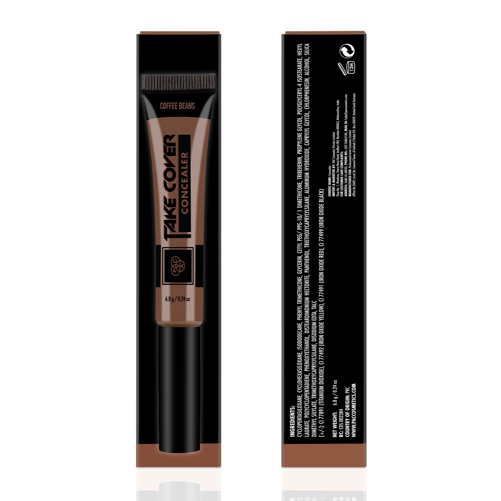 PAC Studio Take Cover Concealer - 16 Coffee Beans - Distacart