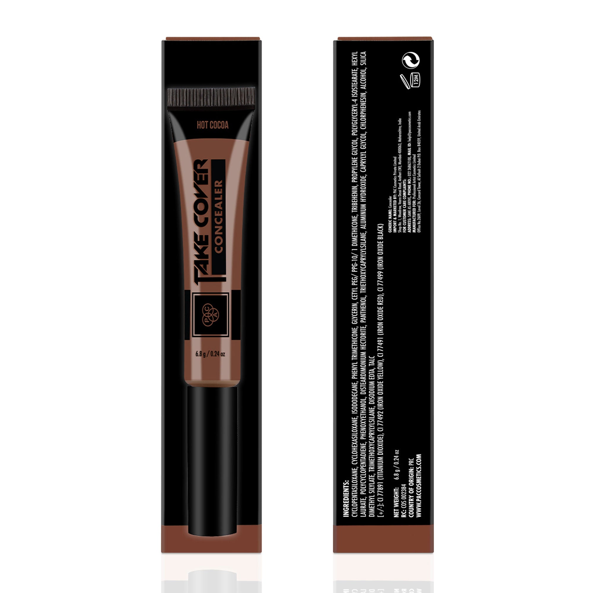 PAC Studio Take Cover Concealer - 18 Hot Cocoa - Distacart