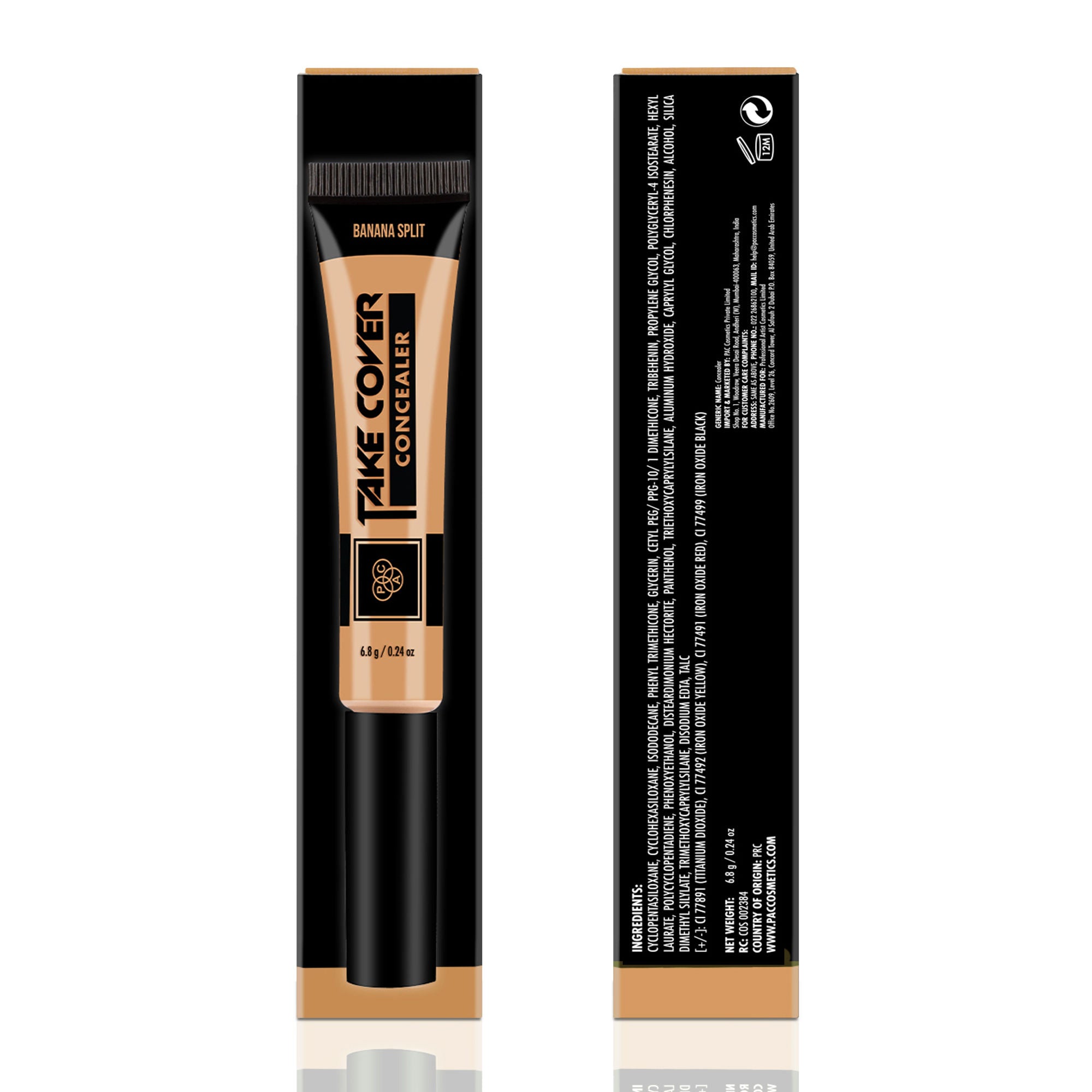 PAC Studio Take Cover Concealer - 23 Banana Split - Distacart
