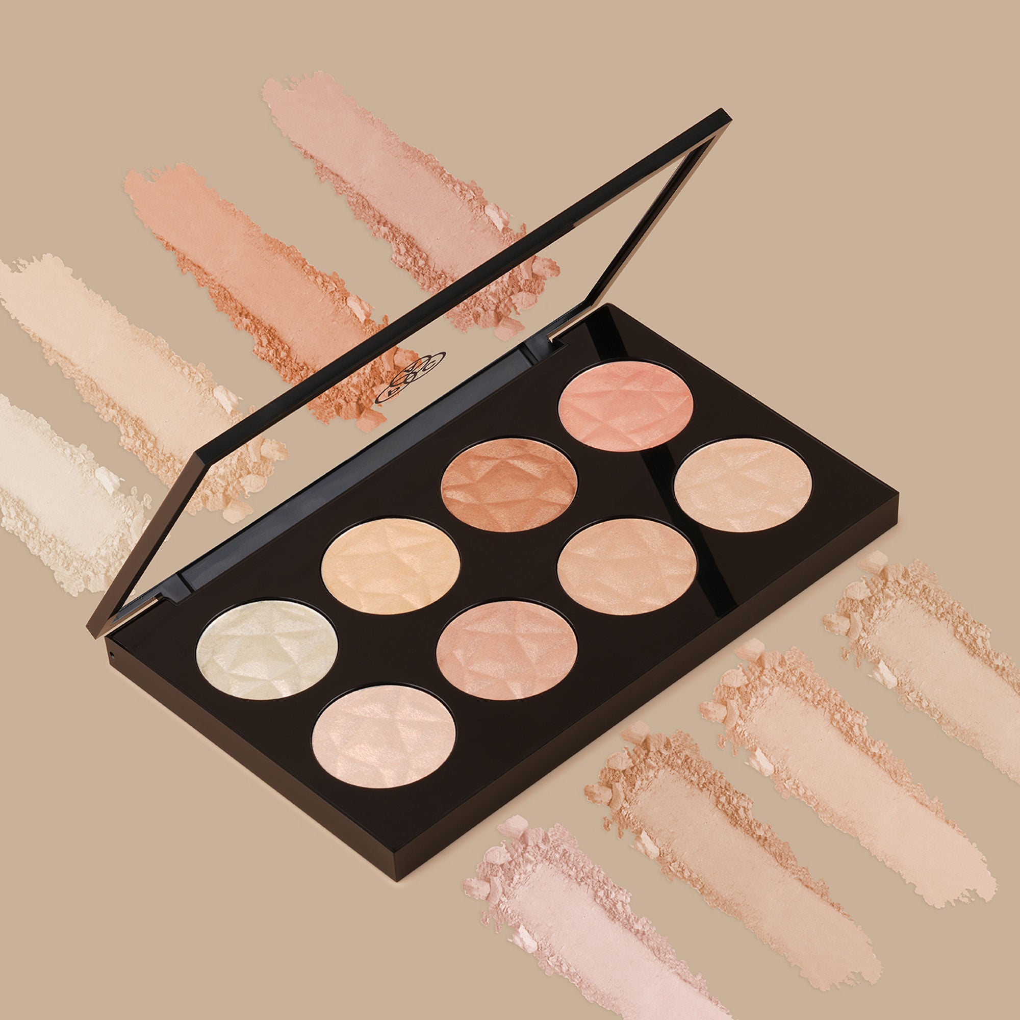 PAC Studio Glowing Goddess Highlighter Palette - Intense Glow, Silky Smooth Micro Pearls, Blends Seamlessly - Distacart