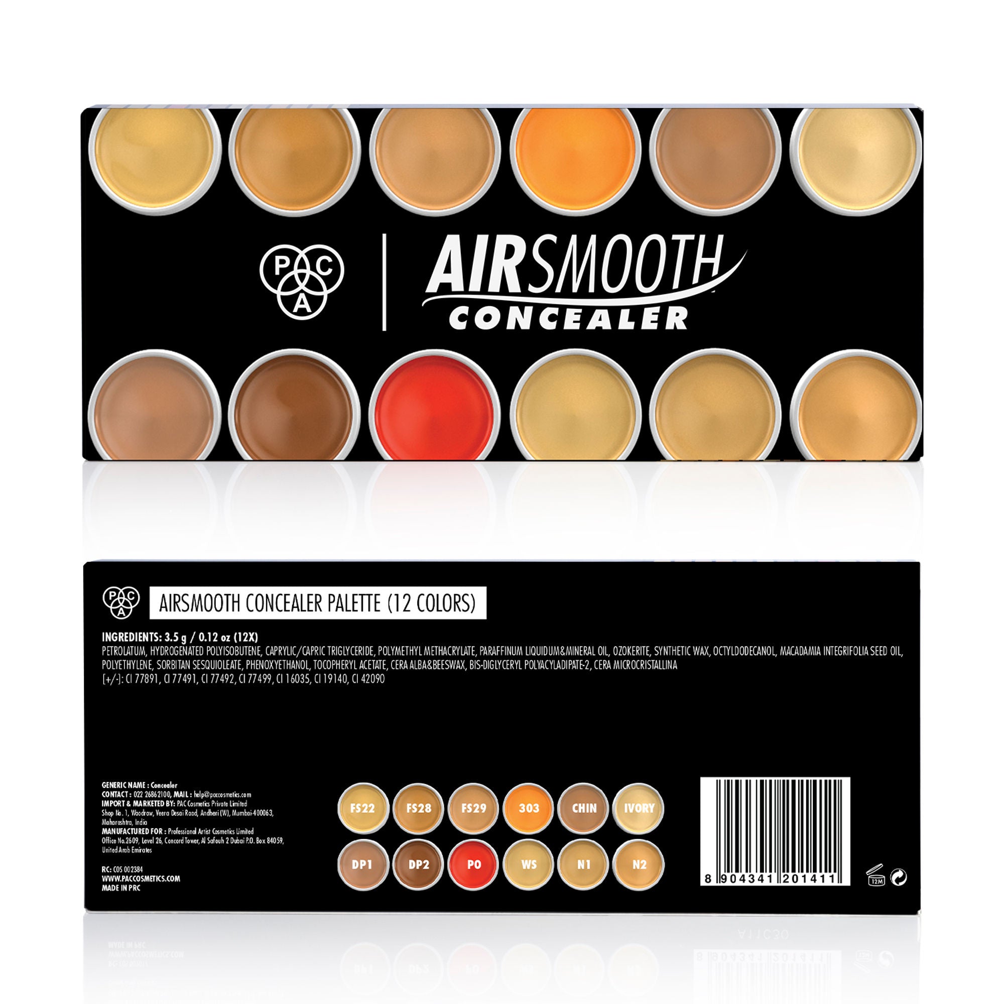 PAC Studio Airsmooth Concealer X12 - Distacart