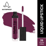 Thumbnail for Swiss Beauty Ultra Smooth Matte Liquid Lipstick - 26 Purple Villain