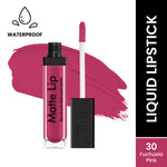 Thumbnail for Swiss Beauty Ultra Smooth Matte Liquid Lipstick - 30 Fuschsia Pink