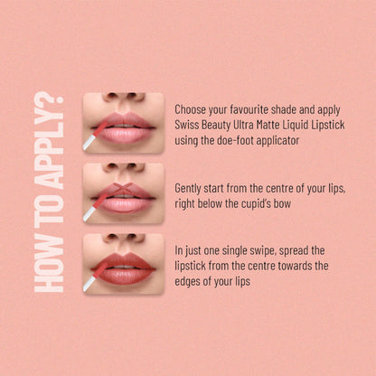Swiss Beauty Ultra Smooth Matte Liquid Lipstick - 35 Runway - Distacart