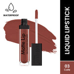 Thumbnail for Swiss Beauty Ultra Smooth Matte Liquid Lipstick - 3 Caf