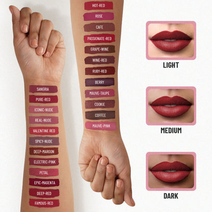 Swiss Beauty Ultra Smooth Matte Liquid Lipstick - Grape Wine - Distacart