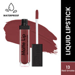 Thumbnail for Swiss Beauty Ultra Smooth Matte Liquid Lipstick - 13 Red Smoke