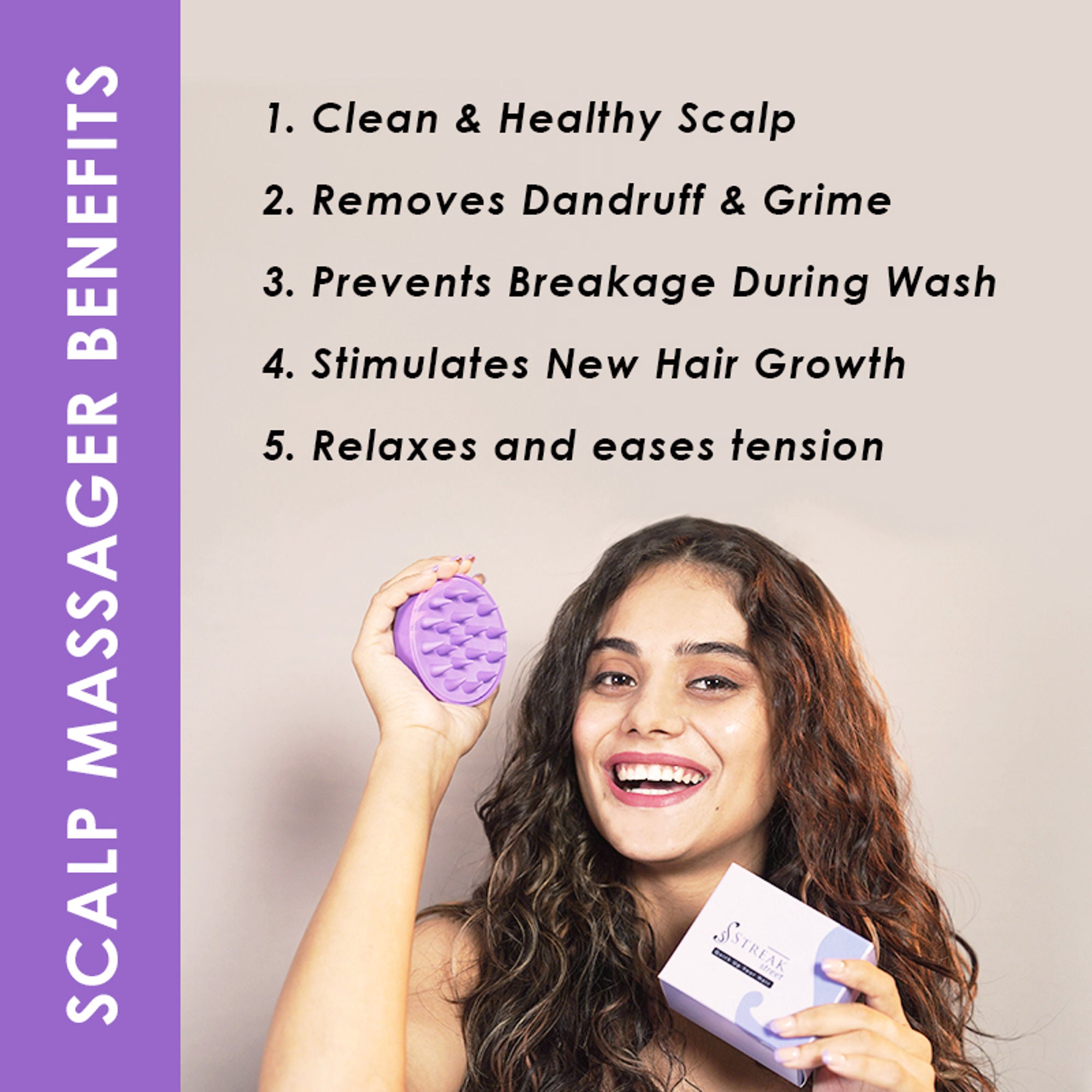 Scalppie Scalp Massager And Shampoo Brush - Midnight Black - Dista