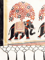 Thumbnail for Anouk Ethnic Motifs Silk Blend Saree - Distacart