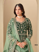 Thumbnail for Anaita D Green Velvet Anarkali Suits With Heavy Embroidery Work - Distacart