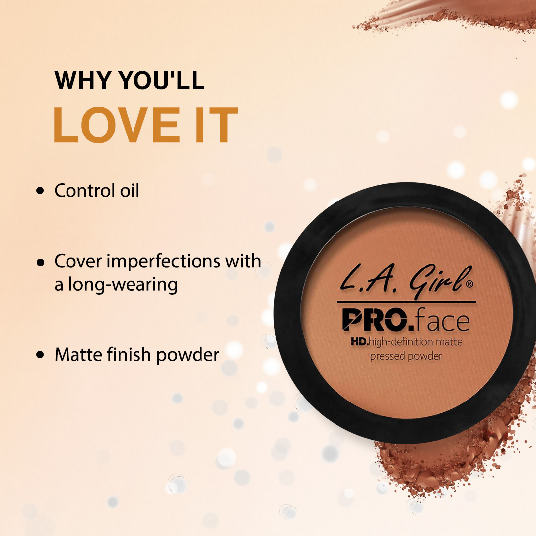 L.A. Girl HD PRO Face Pressed Powder - Chestnut - Distacart
