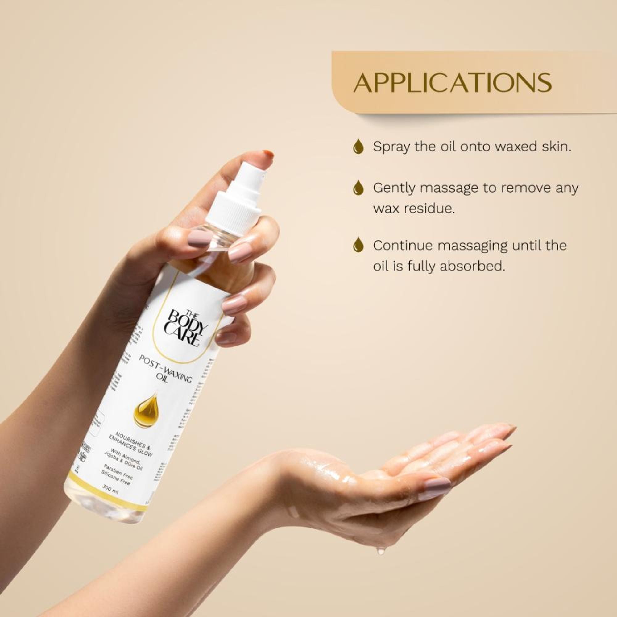 The Body Care Post Waxing Oil
