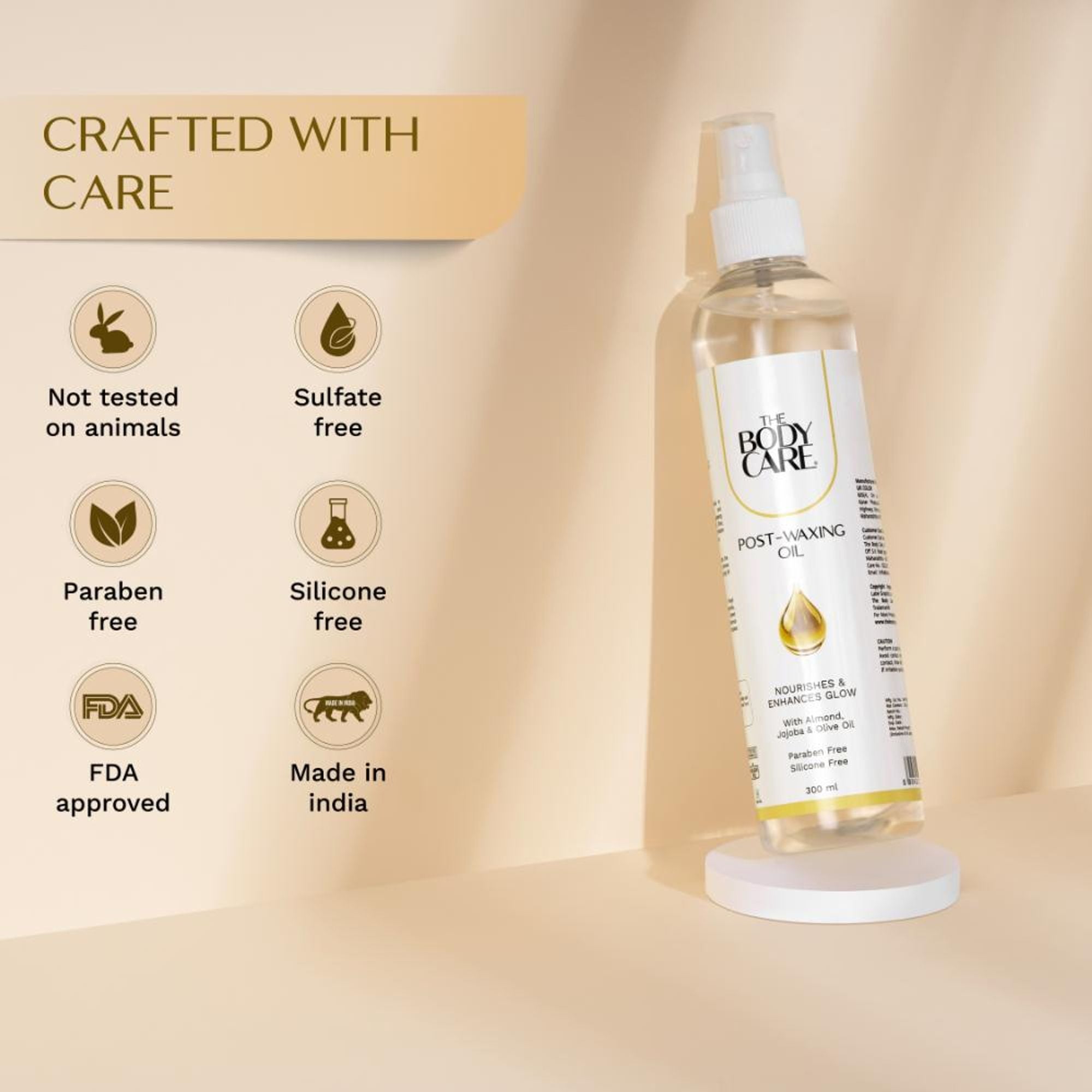 The Body Care Post Waxing Oil