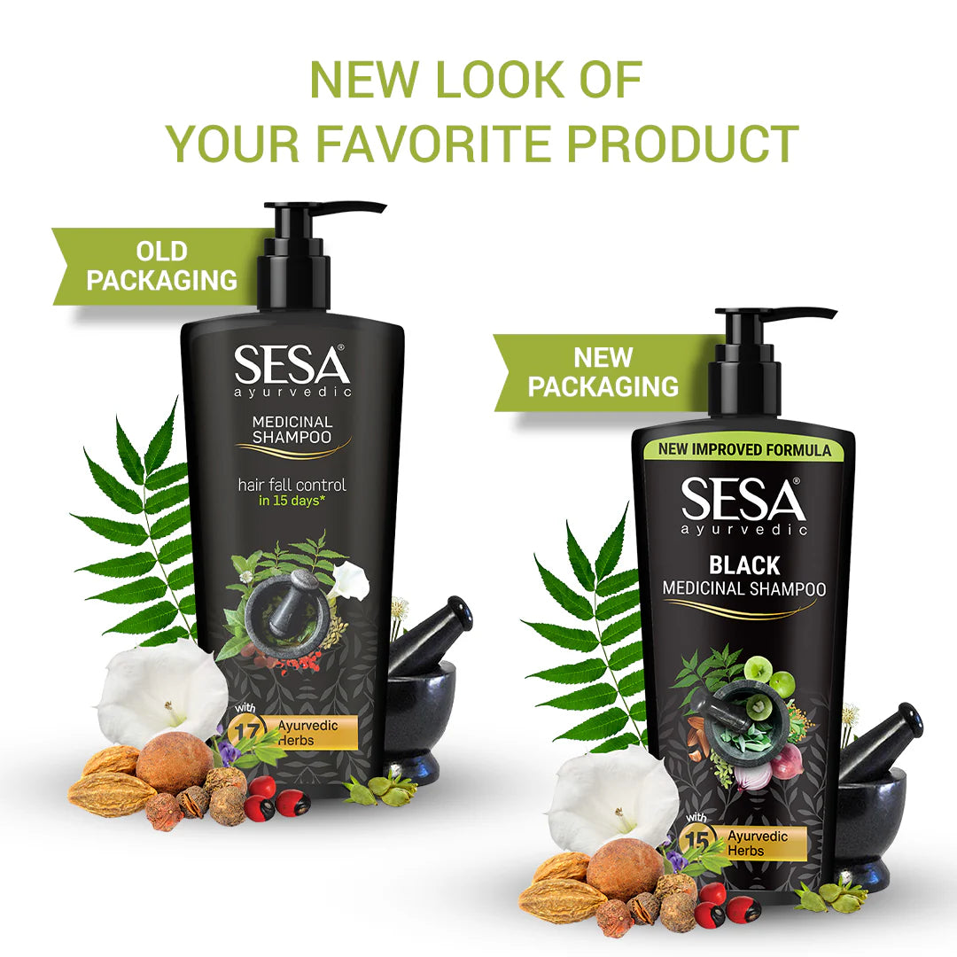 Sesa Ayurvedic Medicinal Shampoo For Hairfall Control & Anti Dandruff - Distacart