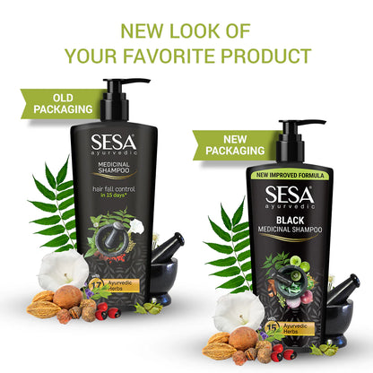 Sesa Ayurvedic Medicinal Shampoo For Hairfall Control & Anti Dandruff - Distacart
