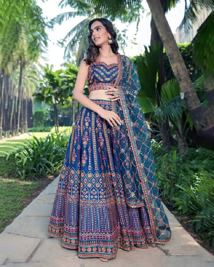Lehenga Mart Glamorous Designer Lehenga Choli for Bridal and Bridesmaids Wedding Wear Choli - Distacart