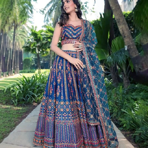 Lehenga Mart Glamorous Designer Lehenga Choli for Bridal and Bridesmaids Wedding Wear Choli - Distacart