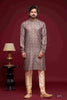 Raivat Ethnic Art Silk Digital Print Pintux Work Kurta Pajama In Grey Colour - Distacart